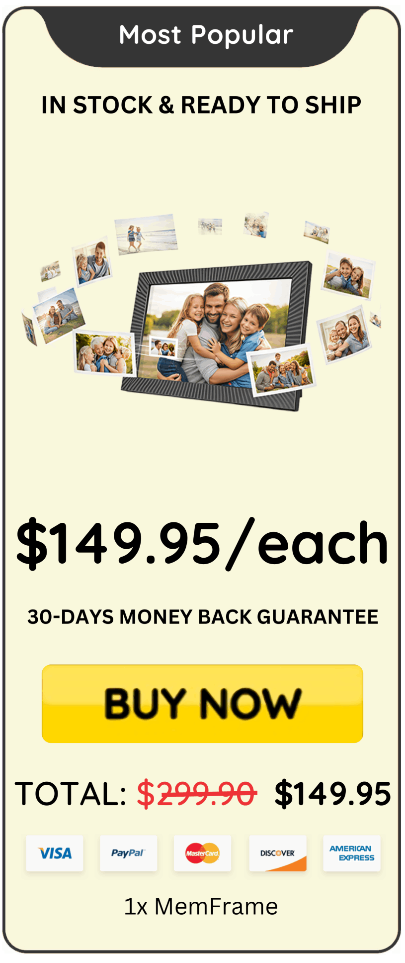 MemFrame Price
