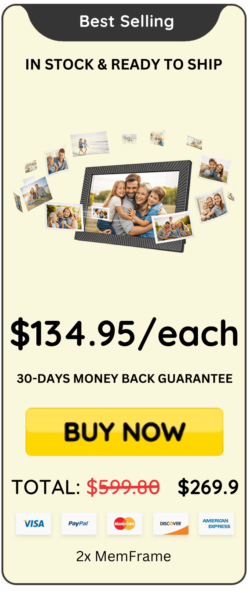 MemFrame offer best  price