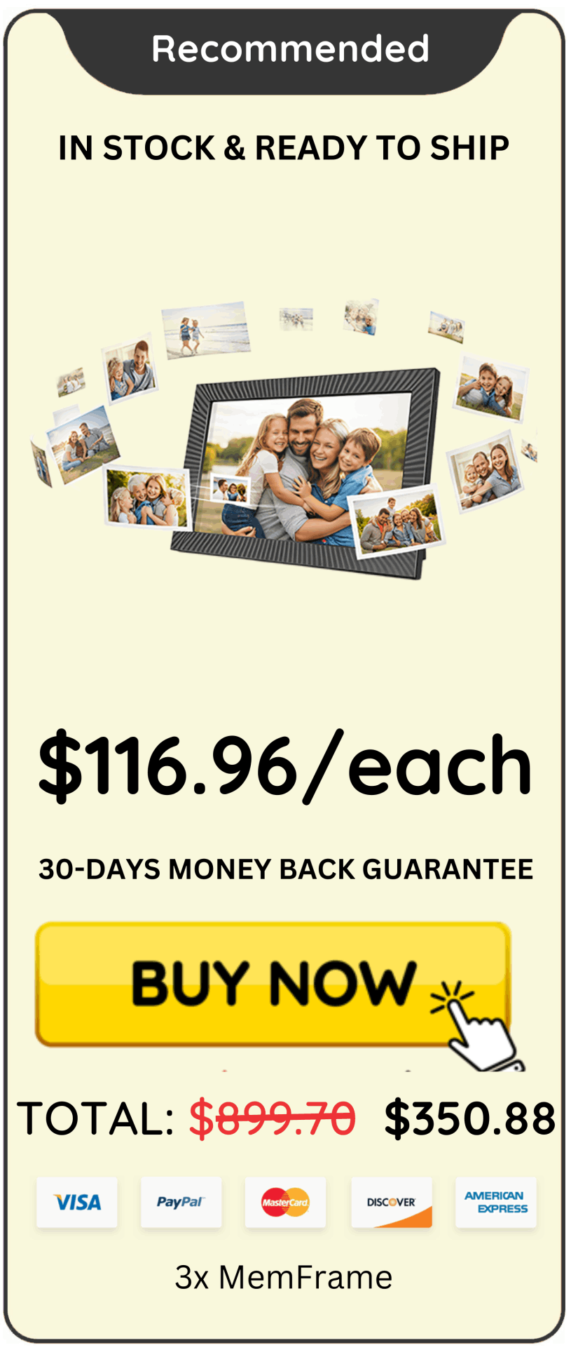 MemFrame Package Price